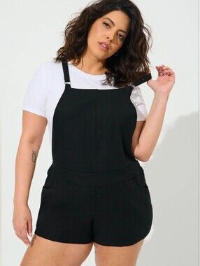 Torrid Black Shortalls